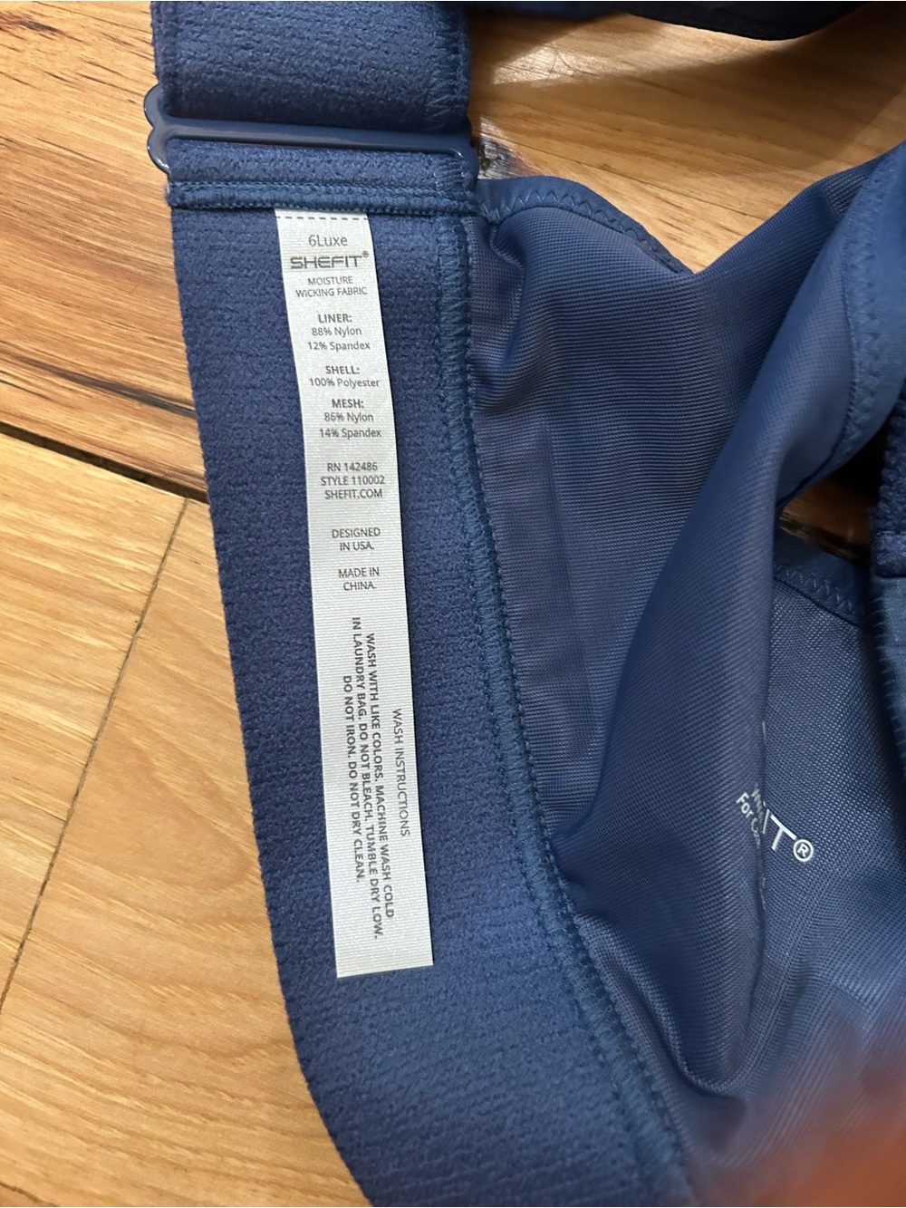 Shefit Ultimate Sports Bra 6Luxe Blue (H-19) - Picture 5 of 7